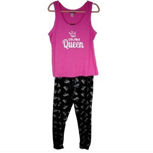 Drama Queen Pajamas, Tank & Velour Pants